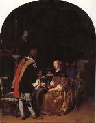 Frans van mieris the elder Refresbment with Oysters china oil painting reproduction